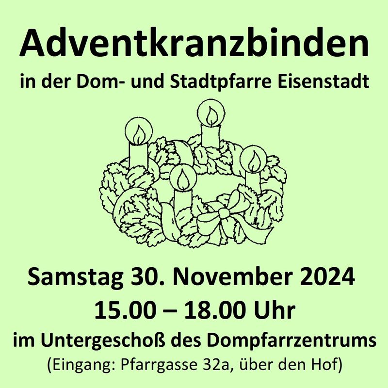 Adventkranzbinden